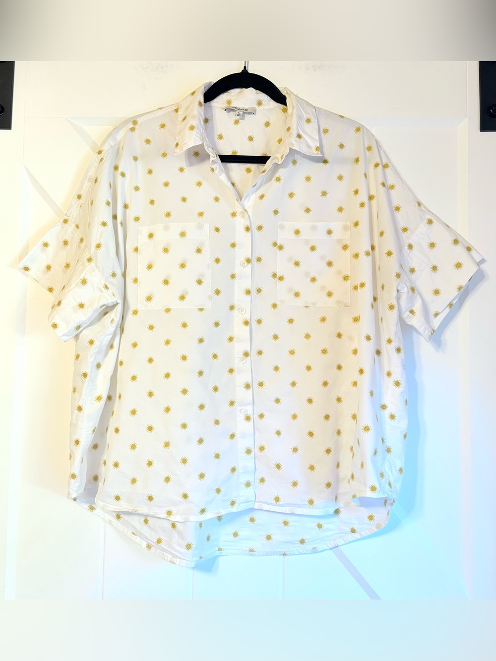 Madewell Women’s Sub Embroidered Button Down Shirt XL
